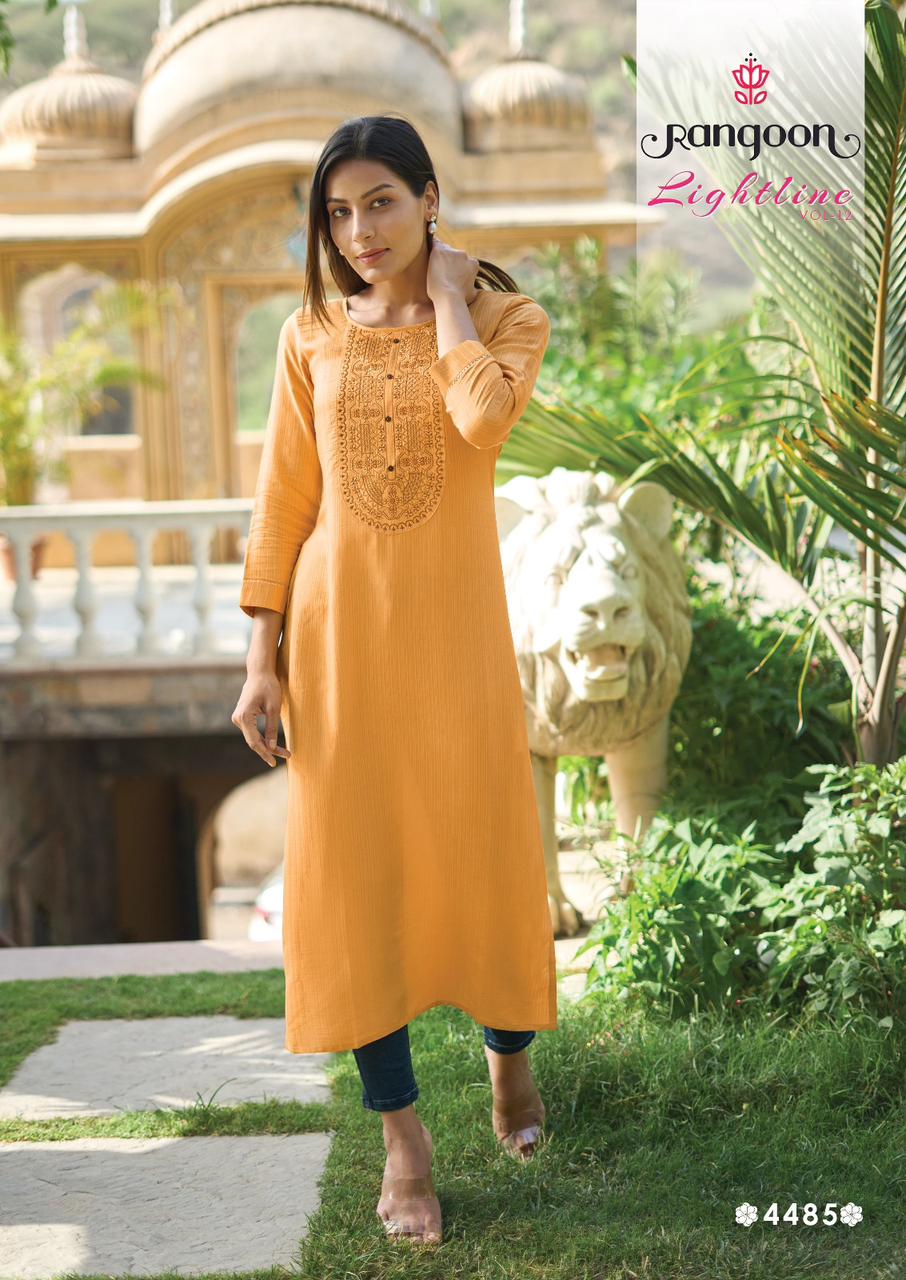 Light Line 12 By Rangoon Designer Kurtis Catalog